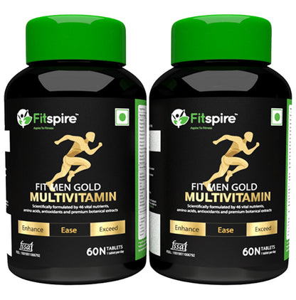 Fitspire Fit Men Gold Multivitamin Tablet (60 Each) - Classic Derma