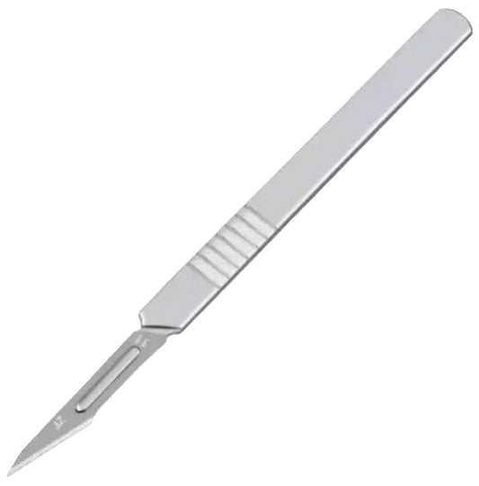 Agarwals Carbon Steel Surgical Scalpel Blade(100) with Handle (3) - Classic Derma