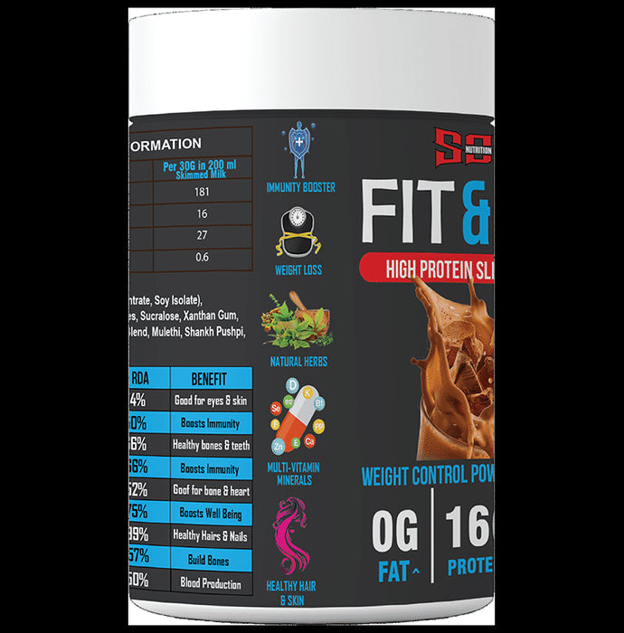 SOS Nutrition Fit & Lean High Protein Slim Meal Shake Double Rich Chocolate