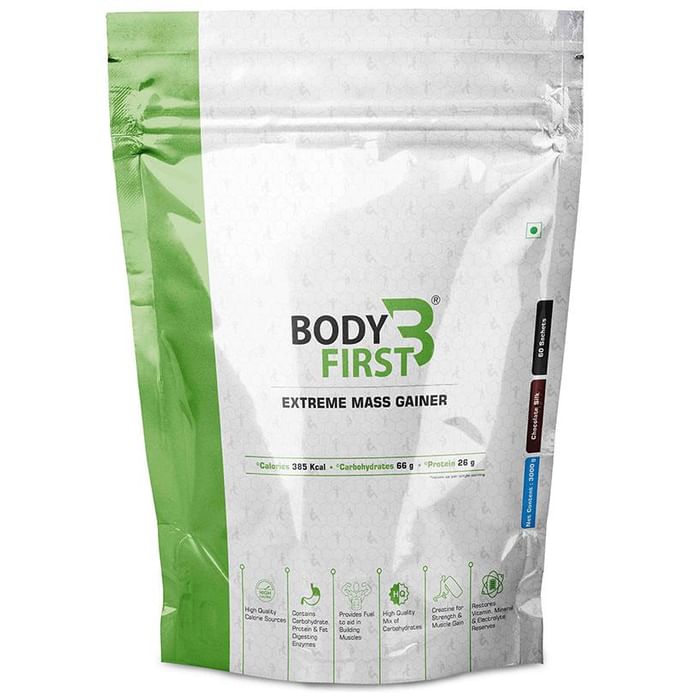 Body First Extreme Mass Gainer (50gm Each) Chocolate Silk - Classic Derma