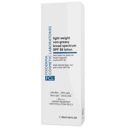 Fixderma FCL Light Weight Non Greasy Broad Spectrum SPF 80 Lotion - Classic Derma