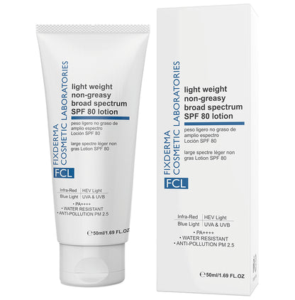 Fixderma FCL Light Weight Non Greasy Broad Spectrum SPF 80 Lotion