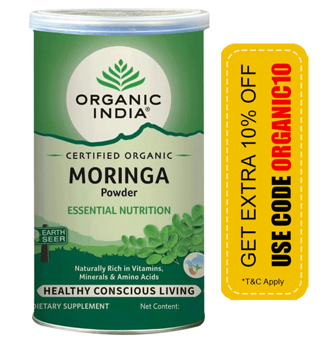 Organic India Moringa Powder | Manages Weakness, Fatigue & Inflammation - Classic Derma