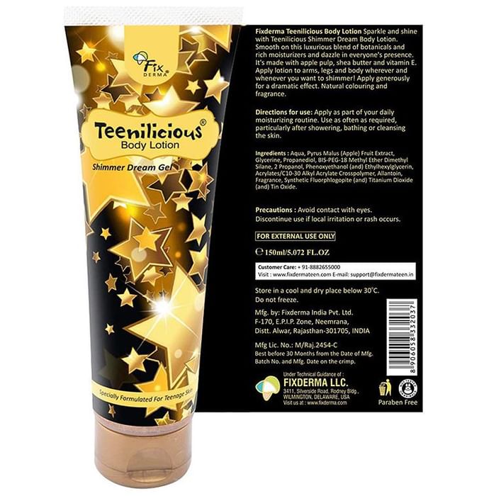 Fixderma Teenilicious Body Lotion Shimmer Dream Gel