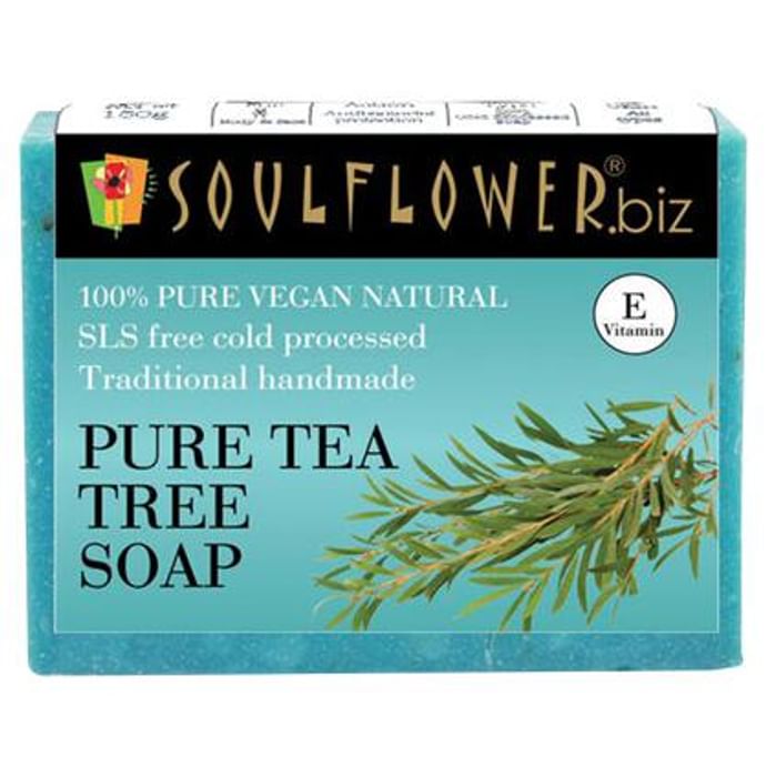 Soulflower Pure Tea Tree Soap - Classic Derma