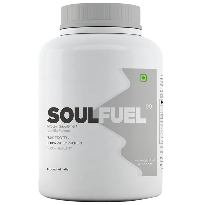 SoulFuel Whey Protein Supplement Powder Vanilla - Classic Derma