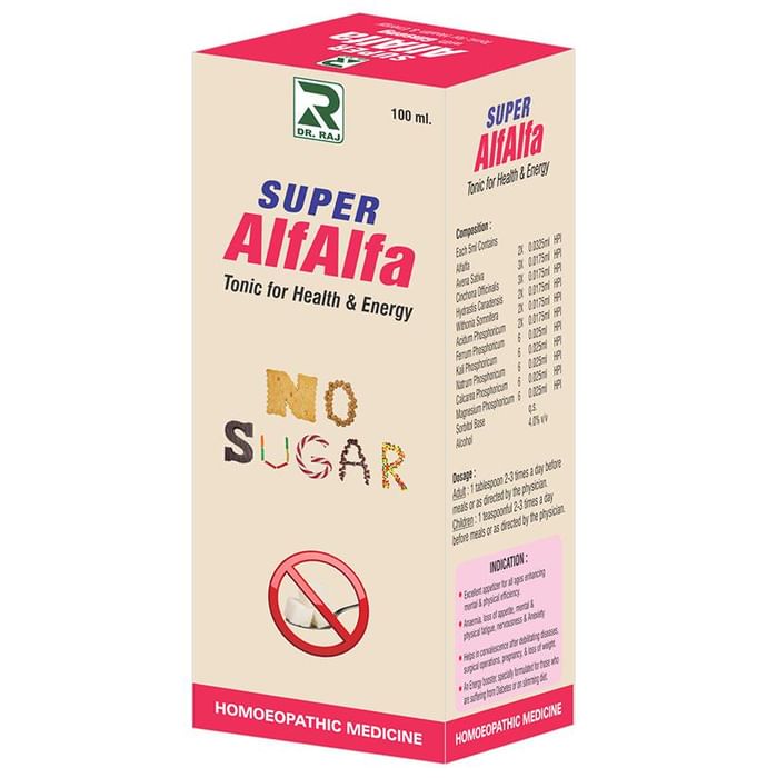 Dr. Raj Super Alfalfa Syrup Sugar Free - Classic Derma