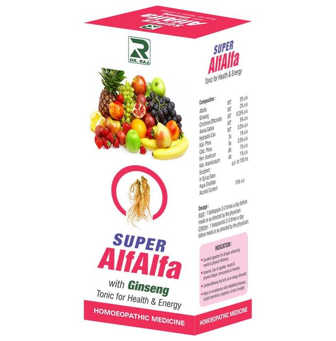 Dr. Raj Super Alfalfa With Ginseng Tonic - Classic Derma