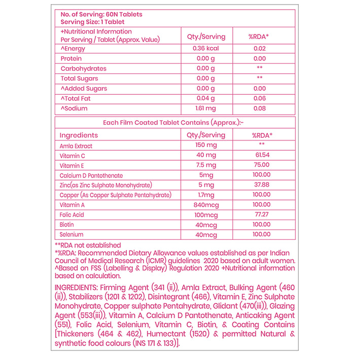 Dr. Morepen Biotin+ Advanced | Tablet for Healthy Hair, Skin & Nails Tablet