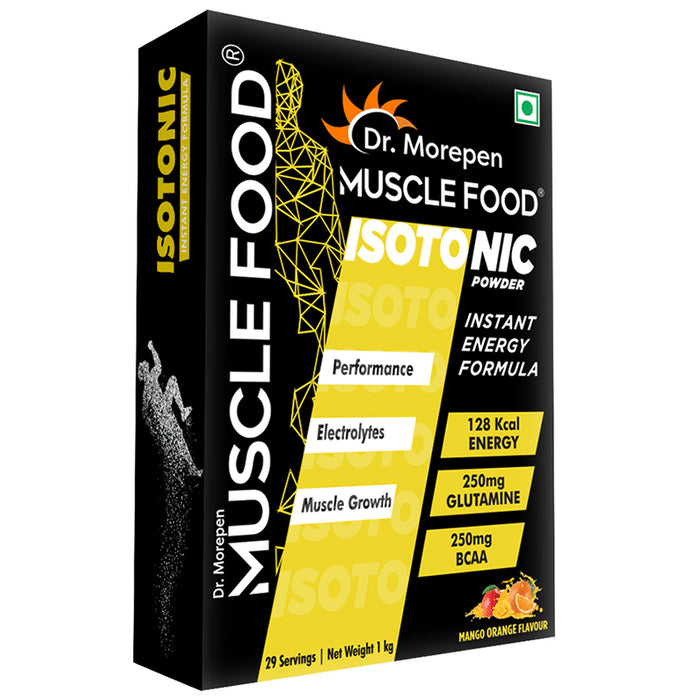 Dr. Morepen Muscle Food Isotonic Powder Mango+Orange - Classic Derma