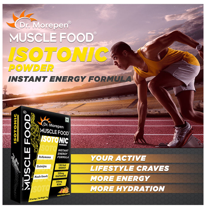 Dr. Morepen Muscle Food Isotonic Powder Mango+Orange