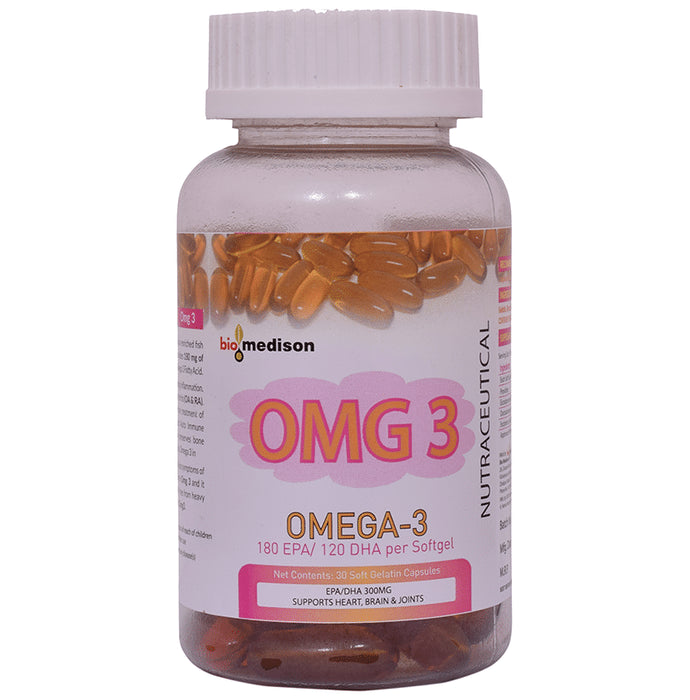 Biomedison's OMG 3 Omega 3 Softgels - Classic Derma