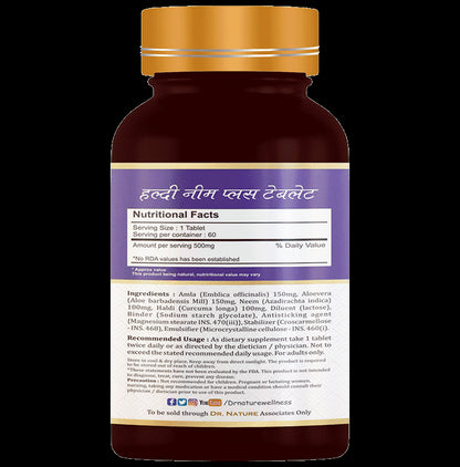 Dr. Nature Haldi Neem Plus Tablet