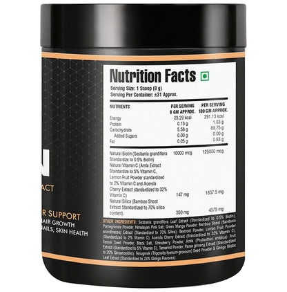 Dr. Nutra Plant Based Biotin Powder