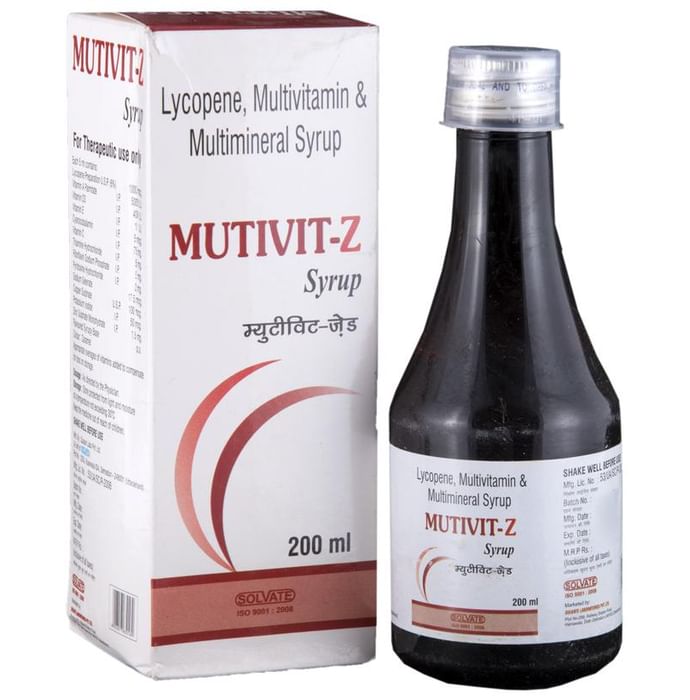 Mutivit-Z Lycopene, Multivitamin & Multimineral Syrup - Classic Derma