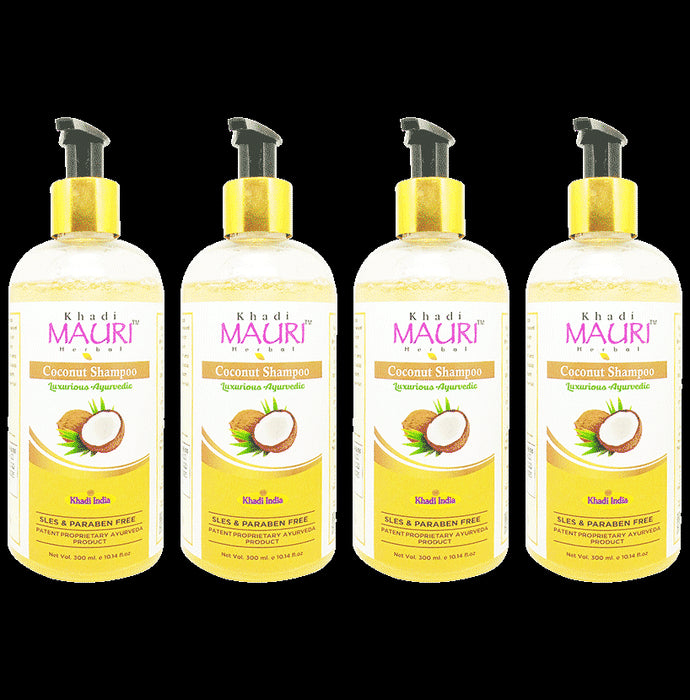 Khadi Mauri Herbal Coconut Shampoo (300ml Each) - Classic Derma