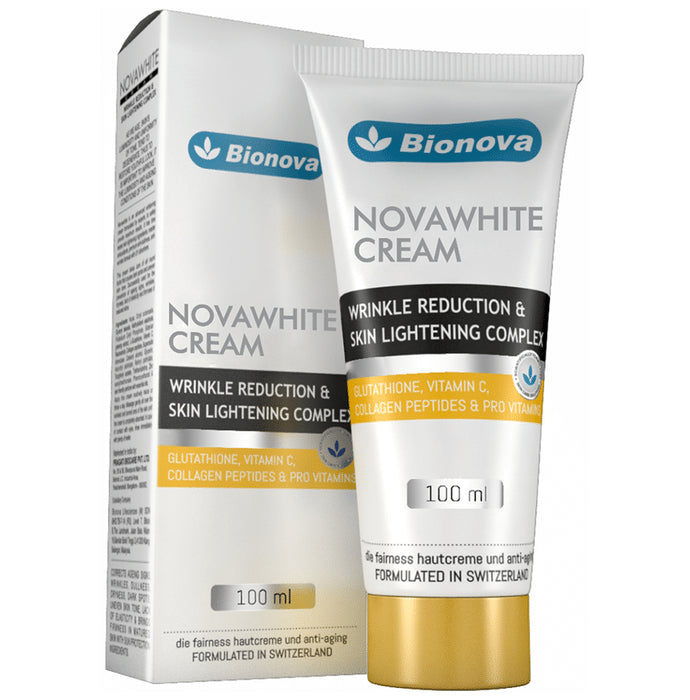 Bionova Novawhite Glutathione and Vitamin-C Cream Wrinkle Reduction & Skin Lightening Complex - Classic Derma