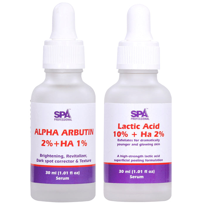 Spa Professional Daily Dose AM & PM Lactic Acid 10% + Alpha Arbutin 2% Kit - Classic Derma
