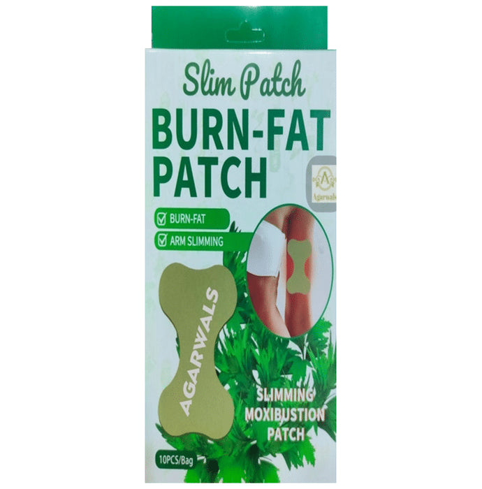 Agarwals Slim Burn-Fat, Weight Loss Arm Slimming Moxibustion Patch(10 Each) - Classic Derma