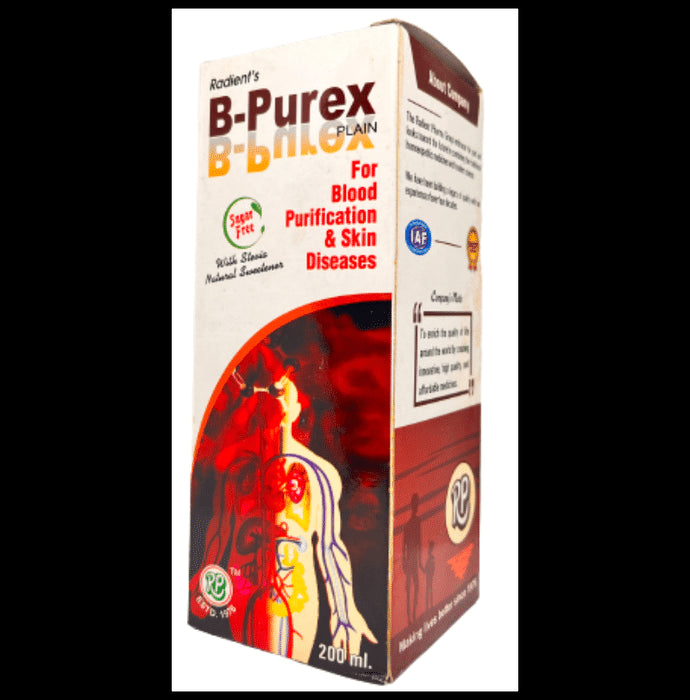 Radient B Purex Plain Syrup for Blood Purification & Skin Disease Sugar Free - Classic Derma