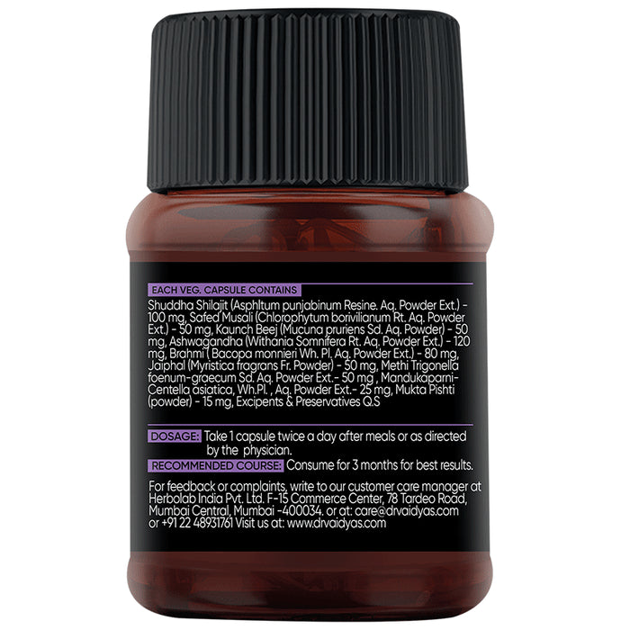 Dr. Vaidya's Herbo 24 Turbo Capsule Made For Stress Relief (30 Capsules Each)