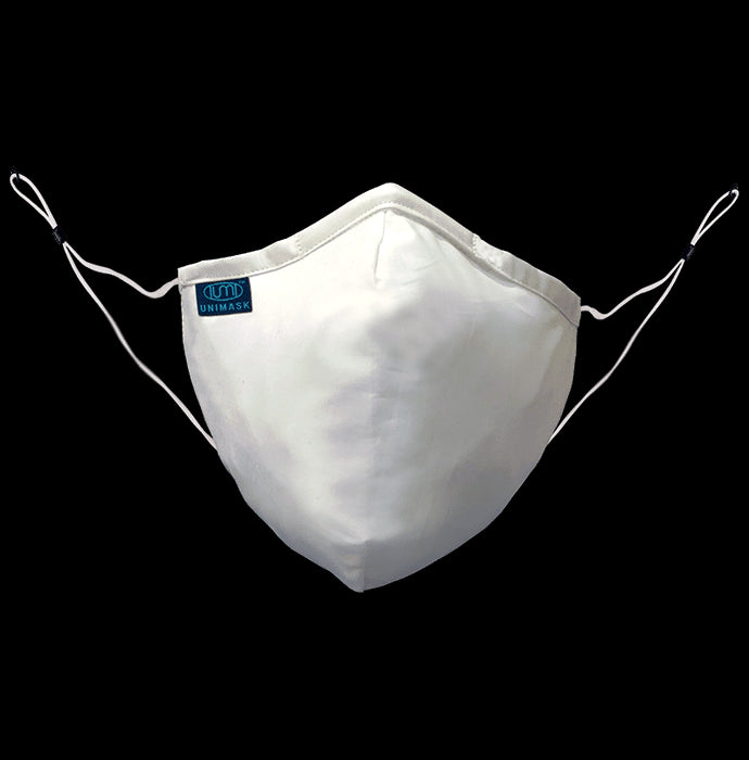 Unimask Anti-Viral Reusable Cloth Mask White - Classic Derma