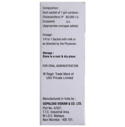 D Rise Cholecalciferol Sachet for Bone & Joint Health