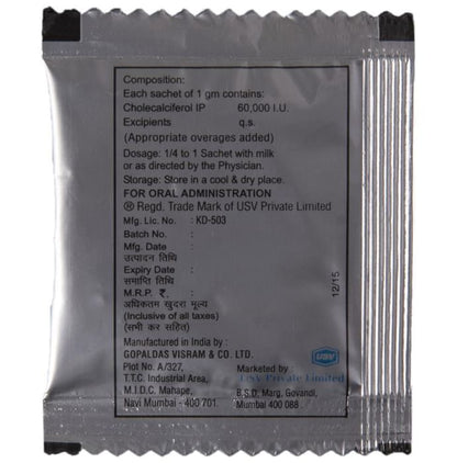D Rise Cholecalciferol Sachet for Bone & Joint Health
