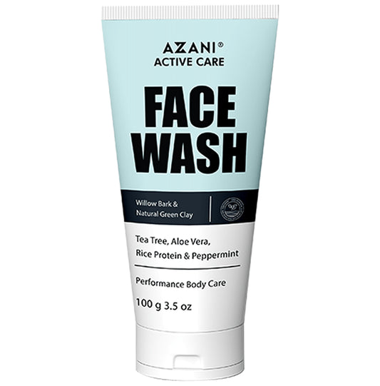 Azani Active Care Willow Bark & Natural Green Clay Face Wash - Classic Derma