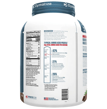 Dymatize Nutrition ISO 100 Hydrolyzed 100% Whey Protein Isloate Powder Chocolate Coconut