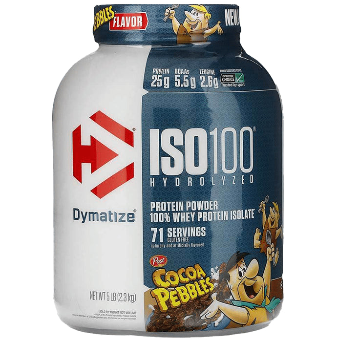 Dymatize Nutrition ISO 100 Hydrolyzed 100% Whey Protein Isloate Powder Cocoa Pebbles - Classic Derma