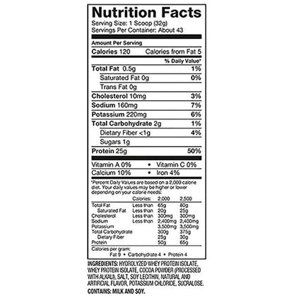 Dymatize Nutrition ISO 100 Hydrolyzed 100% Whey Protein Isloate Powder Gourmet Chocolate