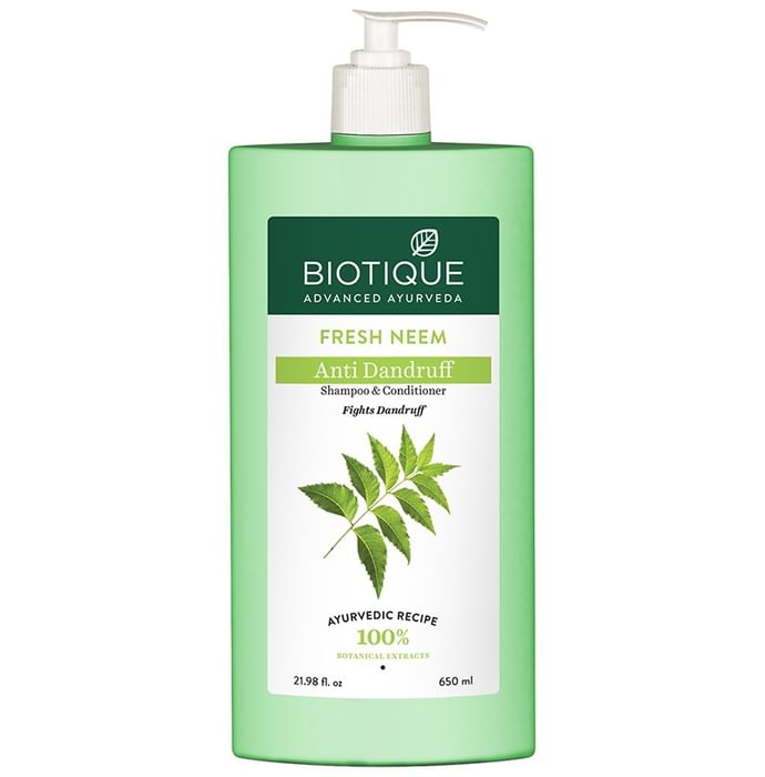 Biotique Bio Neem Margosa Anti-Dandruff Shampoo & Conditioner - Classic Derma