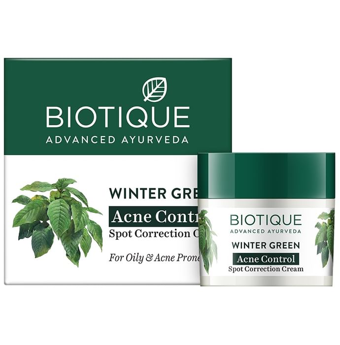Biotique Bio Winter Green Spot Correcting Anti Acne Cream - Classic Derma
