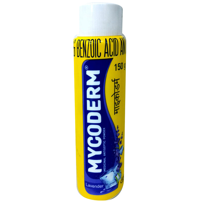 Mycoderm Medicinal Antiseptic Powder for Bacterial & Fungal Skin Infections | Lavender - Classic Derma