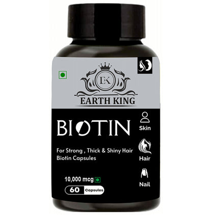 Earth King Biotin 10,000mcg Capsule - Classic Derma