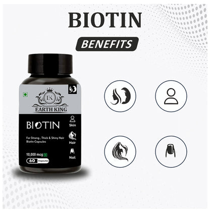 Earth King Biotin 10,000mcg Capsule