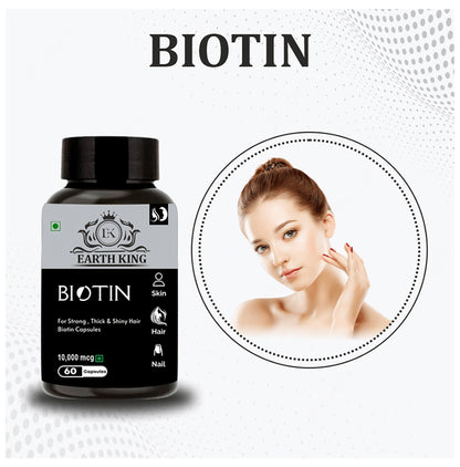 Earth King Biotin 10,000mcg Capsule