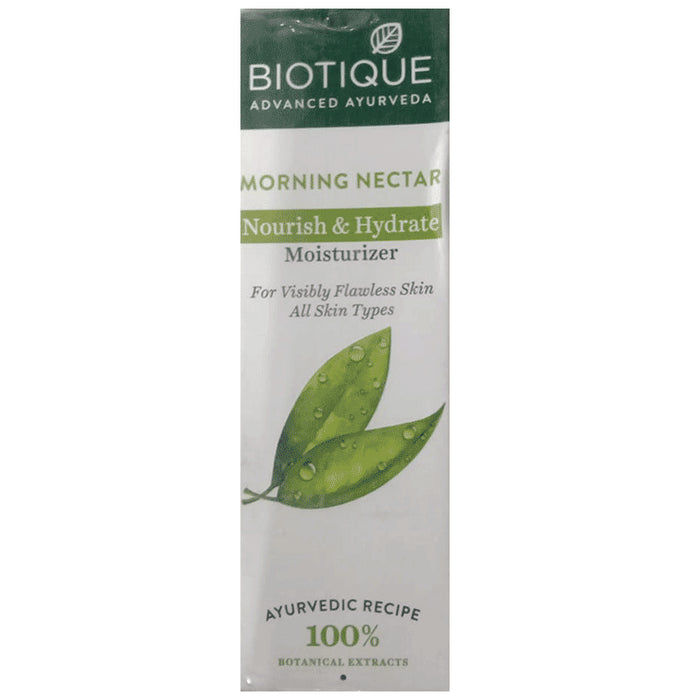 Biotique Morning Nectar Nourish & Hydrate Moisturizer | For Visibly Flawless Skin - Classic Derma