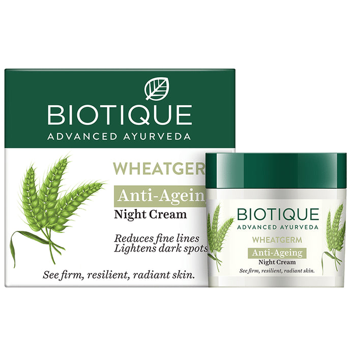 Biotique Wheat Germ Anti-Ageing Night Cream - Classic Derma