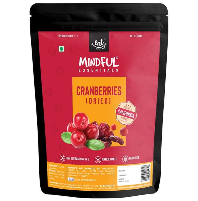 Eat Anytime Mindful Essentials Cranberry (Dried) - Classic Derma