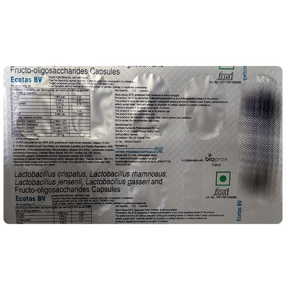 Ecotas BV Capsule | Pre & Probiotic Support | Promotes Digestive Wellness Capsule