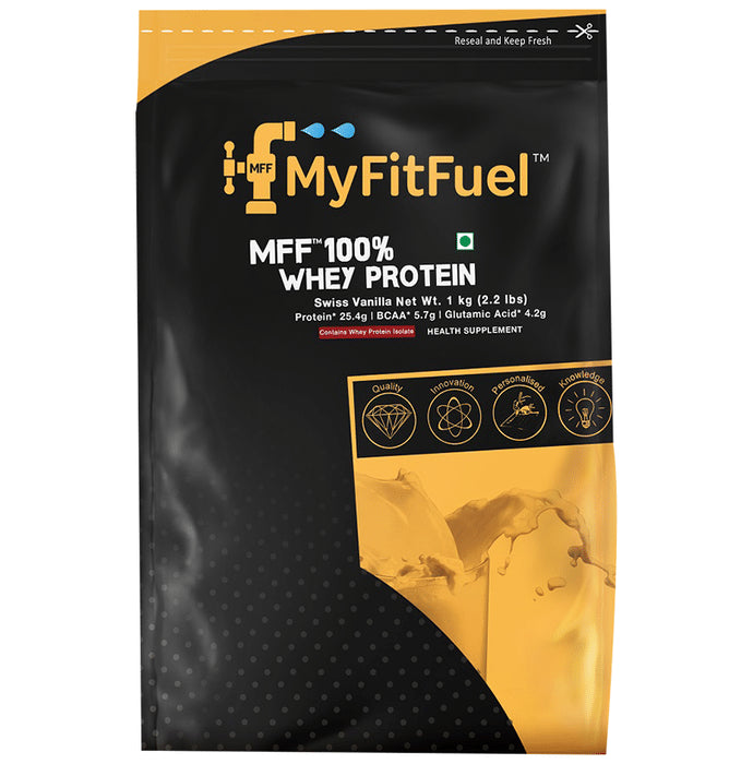 MyFitFuel 100% Whey Protein Powder Swiss Vanilla - Classic Derma