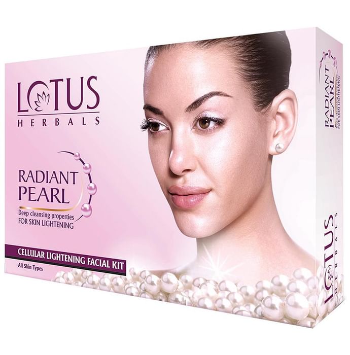 Lotus Herbals Radiant Pearl Cellular Lightening Single Facial Kit - Classic Derma