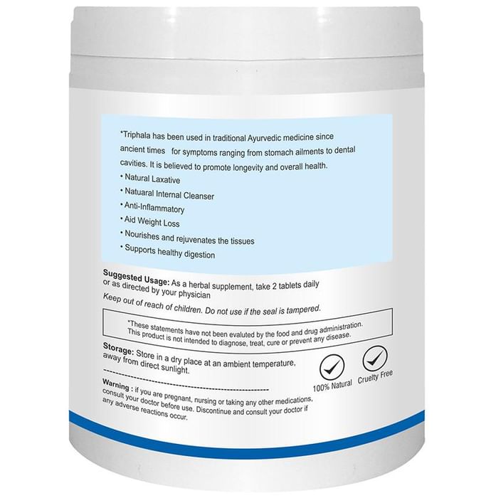 Herb Essential Triphala (Emblica Officinalis, Terminalia Chebula, Terminalia Belerica) Tablet