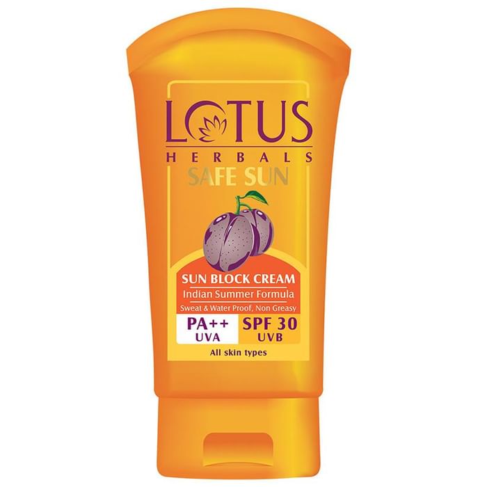 Lotus Herbals Safe Sun Block Cream PA ++ SPF 30 - Classic Derma