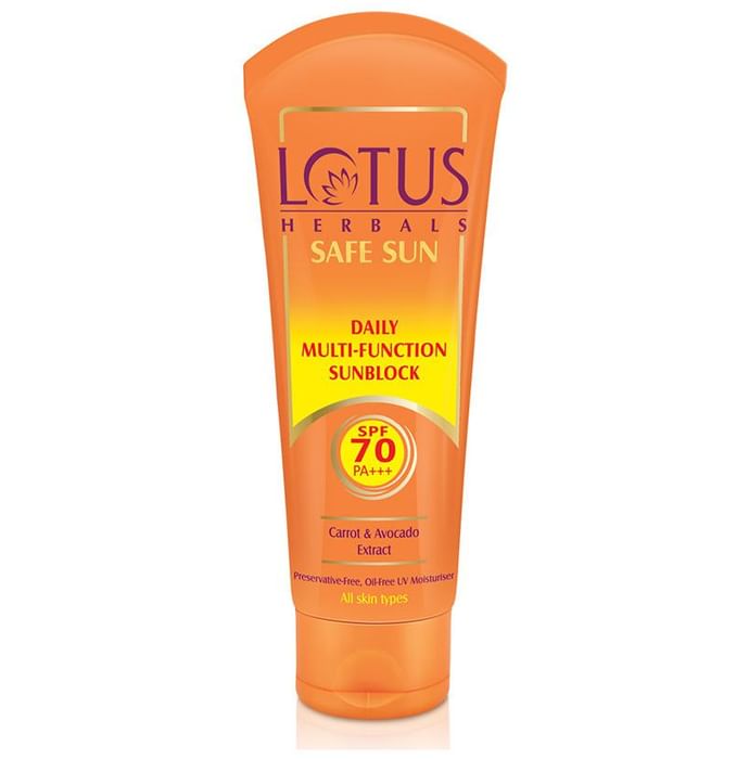 Lotus Herbals Safe Sun Daily Multi-Function Sunblock SPF 70 PA+++ - Classic Derma