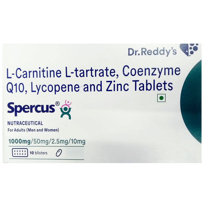 Spercus 1000mg/50mg/2.5mg/10mg Tablet - Classic Derma