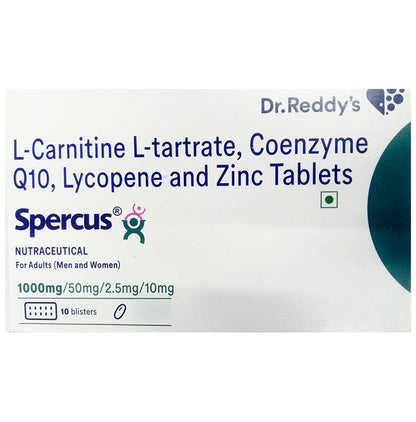 Spercus 1000mg/50mg/2.5mg/10mg Tablet - Classic Derma