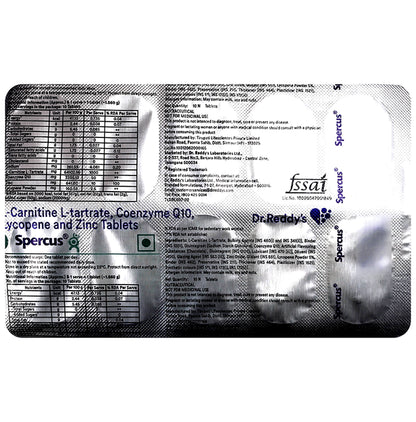 Spercus 1000mg/50mg/2.5mg/10mg Tablet